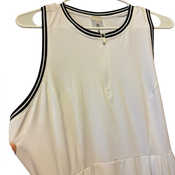 NWT CALIA Women's Doubles Dress Pure White & Pure Black Size Large - Picture 4 of 7